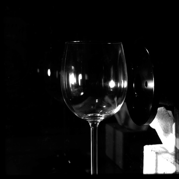 Gif of a wineglass breaking using only sound.